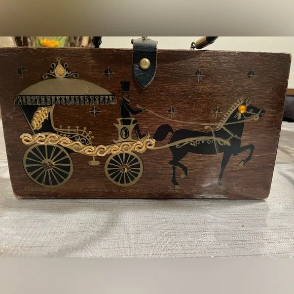 Collins of Texas original box bag horse & carriage 1962